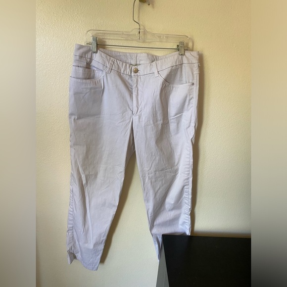 Lululemon Men’s ABC Pant Slim Light Grey Size 34 Activewear Chino Golf Pant - Picture 2 of 9